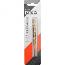 YATO Burghiu pentru metal HSS-TiN, diametru 7.5 mm..